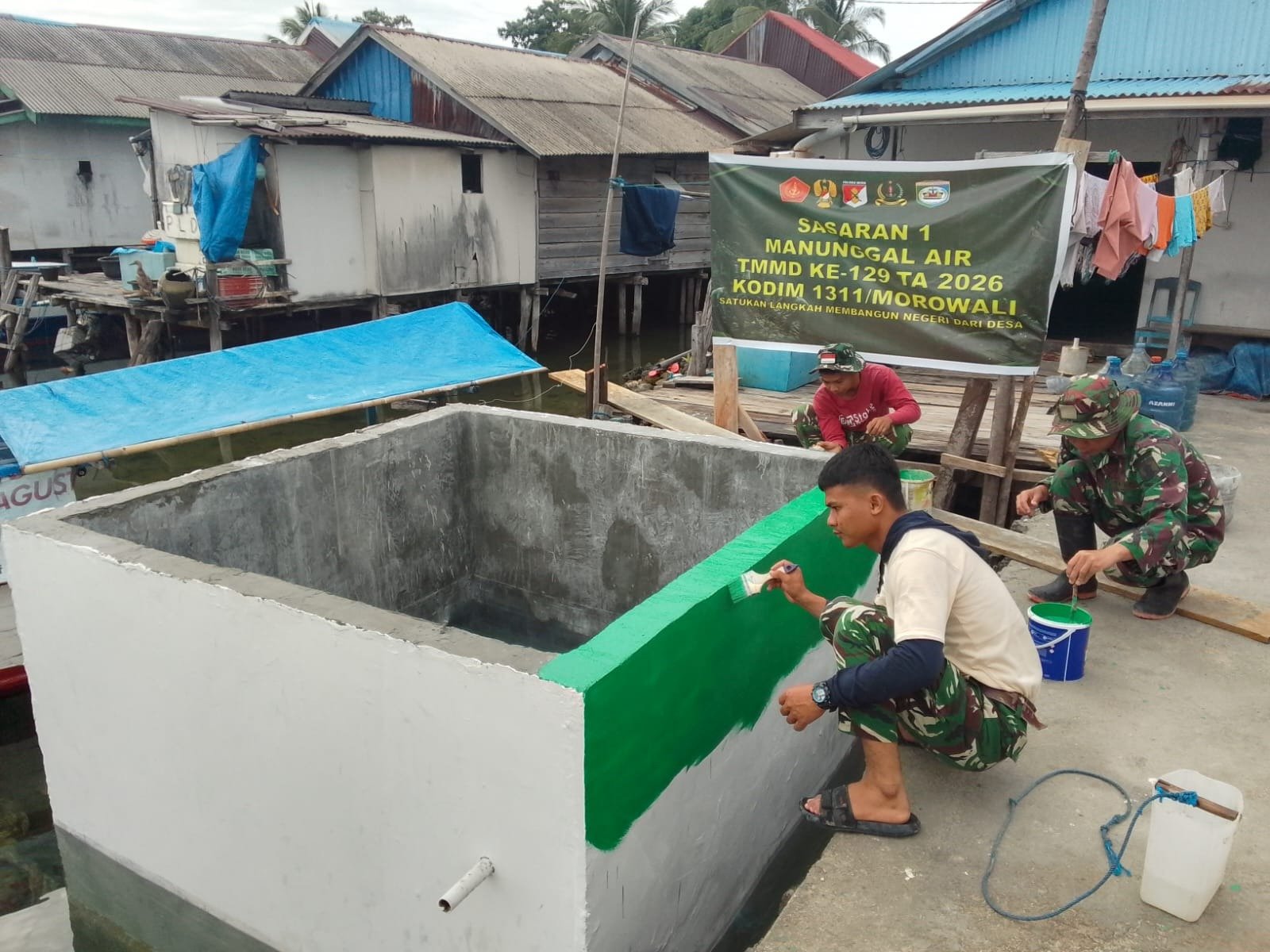 Pembangunan Program Manunggal Air Bersih Desa Umbele Menuju Penyelesaian