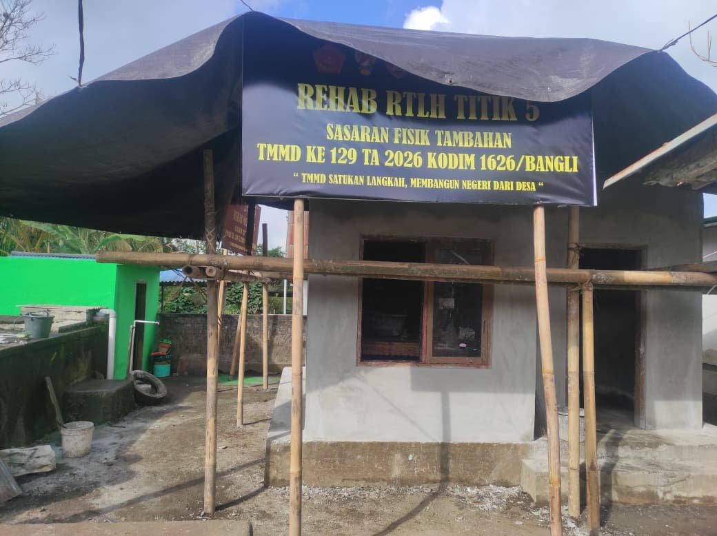 Dingin Tak Menghentikan Kerja Keras Satgas TMMD Ke-129 di Kintamani