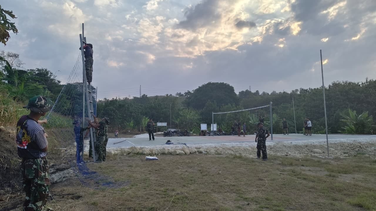 Desa Tlemang Resmi Miliki Lapangan Voli, Sarana Olahraga Baru untuk Warga