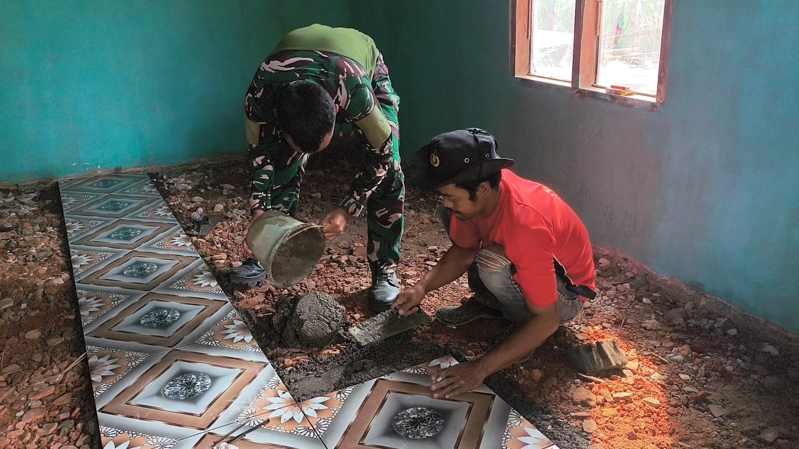 Satgas TMMD ke-129 Fokus Percepat Rehabilitasi Rumah Bapak Karno