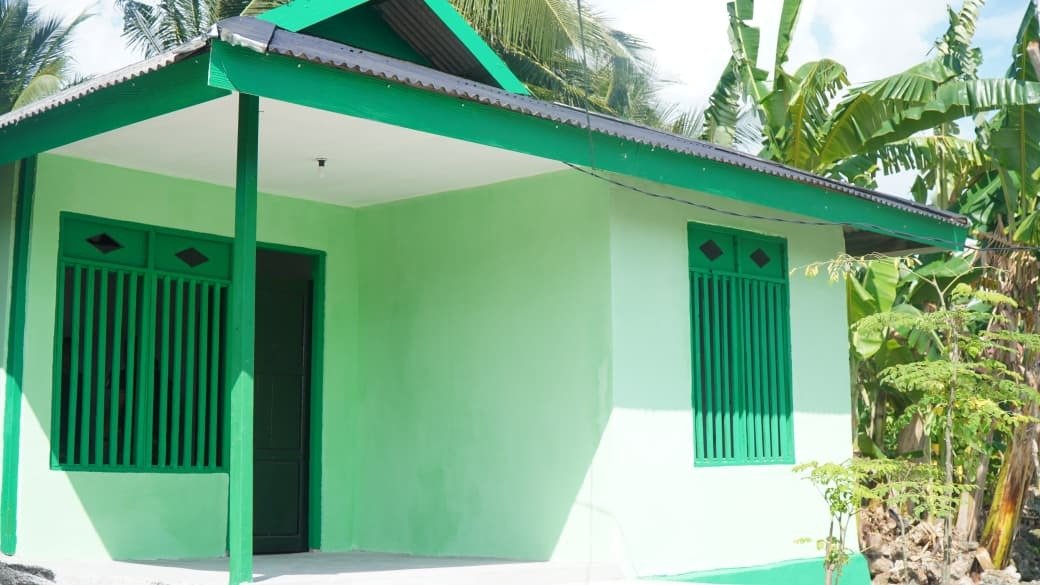 Pembangunan Kembali Rumah Bapak Hardi di Desa Pulau Dua Selesai, Ciptakan Tempat Tinggal Berstandar