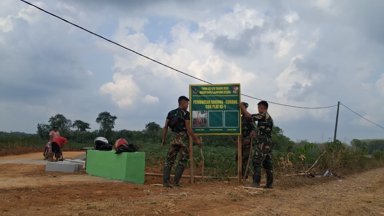 Pembangunan Infrastruktur di Desa Baru Raharja, 3 Gorong-Gorong Selesai Dikerjakan